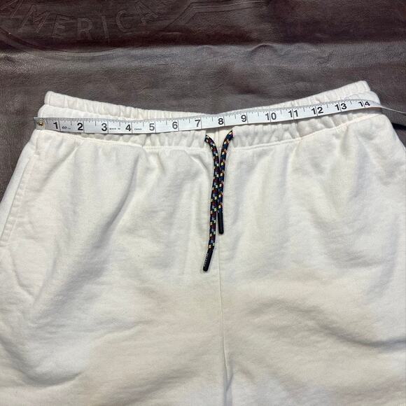 Peloton Womens Large SU121 Sweat Short Cream Pockets Active Loungewear - Picture 13 of 16